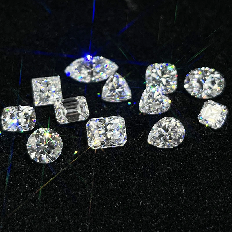 Wholesale Loose Moissanite Available in Different Colors & Sizes & Cuttings Unique Color Moissanite for Diamond Alternative