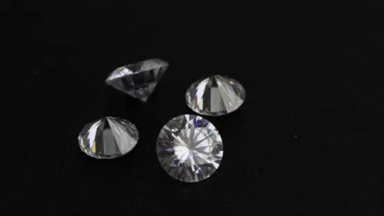 Top-Qualität, Sternschliff-Moissanit, runder Diamantschliff, 2 Karat, 8,0 mm Def, farbloser Moissanit