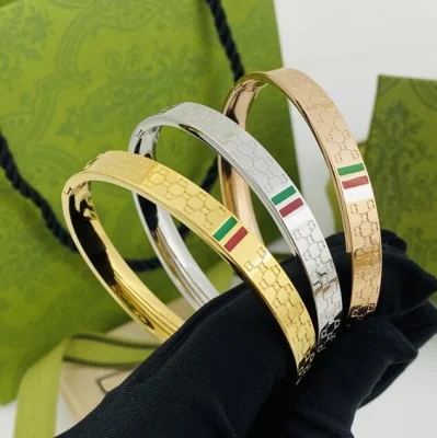 Edelstahl Vergoldung 3mm 5mm Breite Luxus Armband Armreif Hochzeit Weibliche Schmuck Manschette Gg Armbänder für Frauen